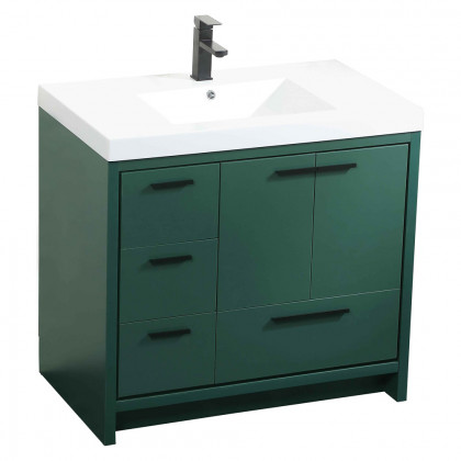 Elegant Bathroom Vanity - Green, L 36" (VF46036MGN)