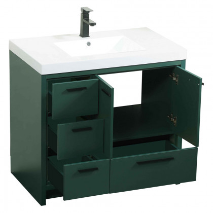 Elegant Bathroom Vanity - Green, L 36" (VF46036MGN)
