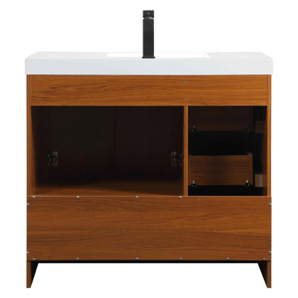 Elegant Bathroom Vanity - Teak, L 36" (VF46036MTK)