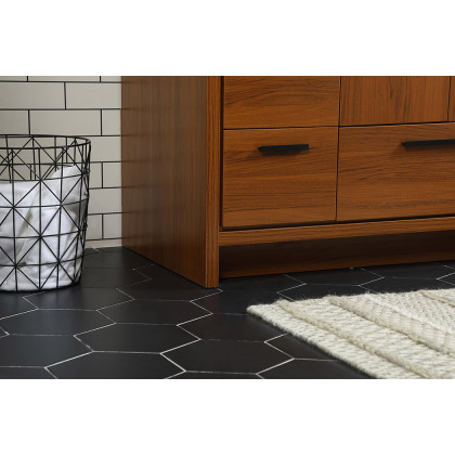 Elegant Bathroom Vanity - Teak, L 36" (VF46036MTK)