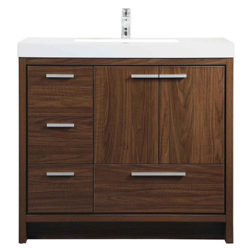 Elegant Bathroom Vanity - Walnut, L 36" (VF46036MWT)