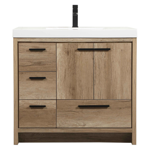 Elegant Bathroom Vanity - Natural Oak, L 36" (VF46036NT)