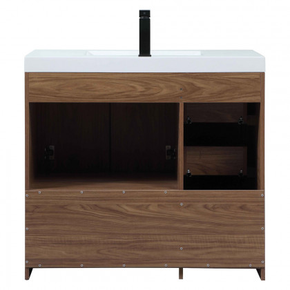 Elegant Bathroom Vanity - Walnut Brown, L 36" (VF46036WB)