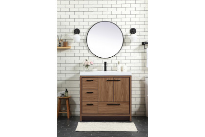 Elegant™ VF46036WB Bathroom Vanity - Walnut Brown, L 36"