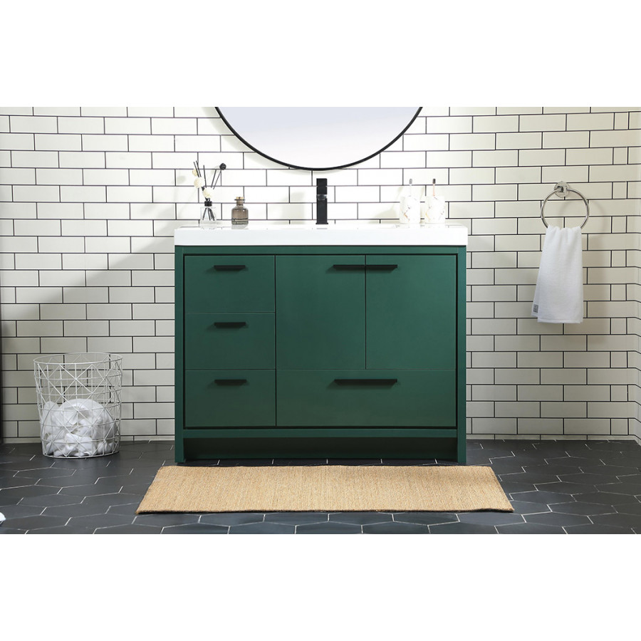 Elegant Bathroom Vanity - Green, L 42" (VF46042MGN)