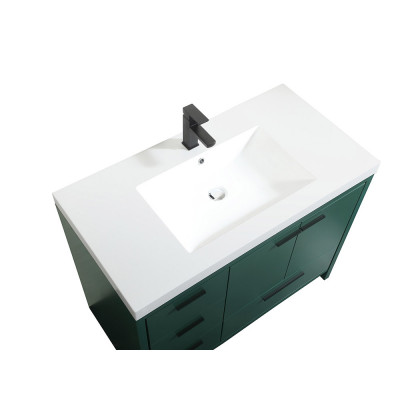 Elegant Bathroom Vanity - Green, L 42" (VF46042MGN)