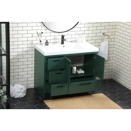Elegant Bathroom Vanity - Green, L 42" (VF46042MGN)
