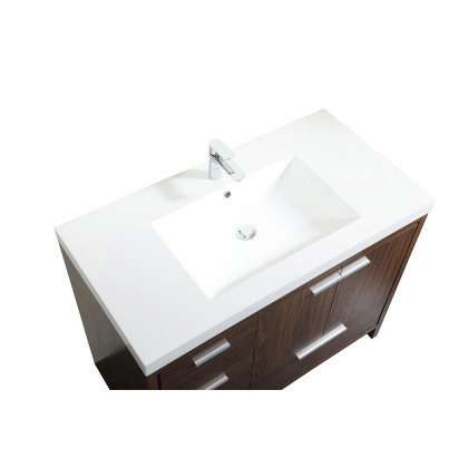 Elegant Bathroom Vanity - Walnut, L 42" (VF46042MWT)