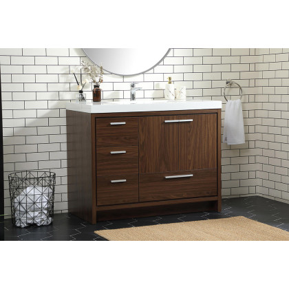 Elegant Bathroom Vanity - Walnut, L 42" (VF46042MWT)