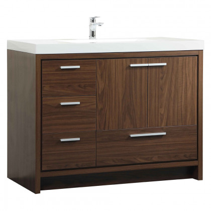 Elegant Bathroom Vanity - Walnut, L 42" (VF46042MWT)