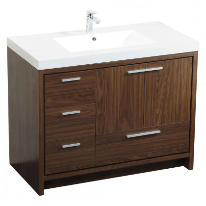 Elegant Bathroom Vanity - Walnut, L 42" (VF46042MWT)