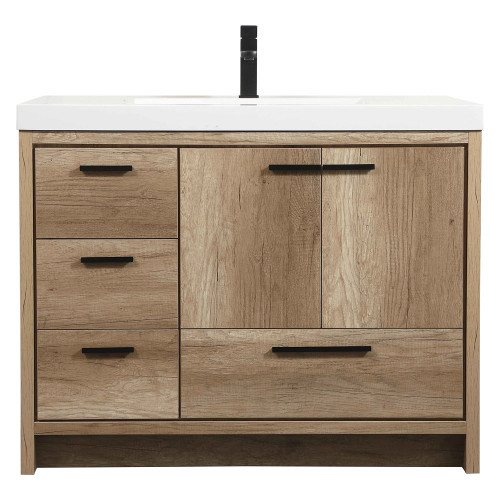 Elegant Bathroom Vanity - Natural Oak, L 42" (VF46042NT)