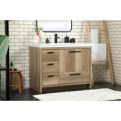 Elegant Bathroom Vanity - Natural Oak, L 42" (VF46042NT)