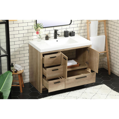 Elegant Bathroom Vanity - Natural Oak, L 42" (VF46042NT)