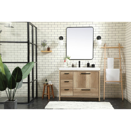 Elegant Bathroom Vanity - Natural Oak, L 42" (VF46042NT)