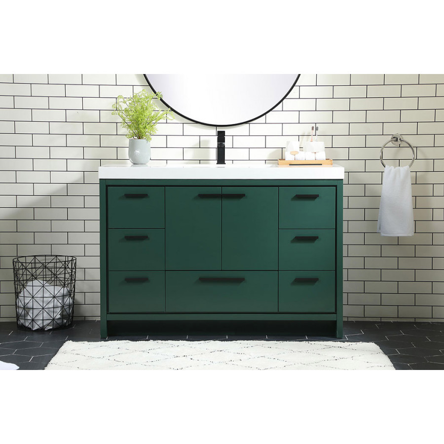 Elegant Bathroom Vanity - Green (VF46048MGN)