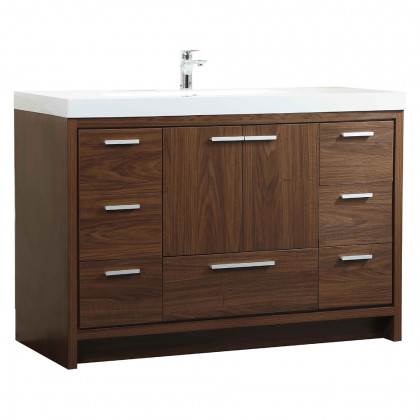 Elegant Bathroom Vanity - Walnut (VF46048MWT)