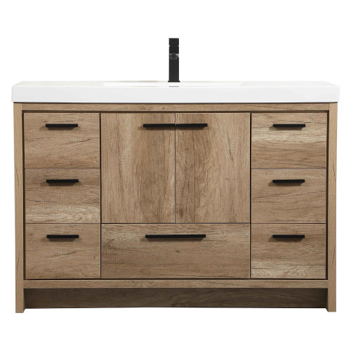 Elegant Bathroom Vanity - Natural Oak (VF46048NT)