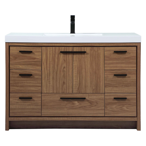 Elegant Bathroom Vanity - Walnut Brown (VF46048WB)