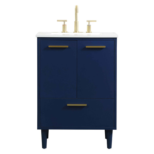 Elegant Bathroom Vanity - Blue (VF47024MBL)