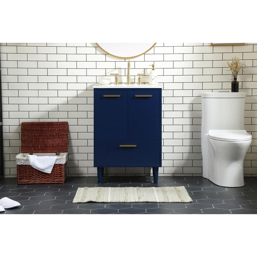 Elegant Bathroom Vanity - Blue (VF47024MBL)
