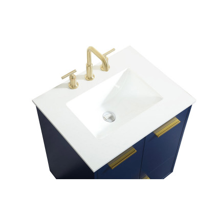 Elegant Bathroom Vanity - Blue (VF47024MBL)