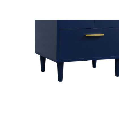 Elegant Bathroom Vanity - Blue (VF47024MBL)