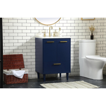 Elegant Bathroom Vanity - Blue (VF47024MBL)