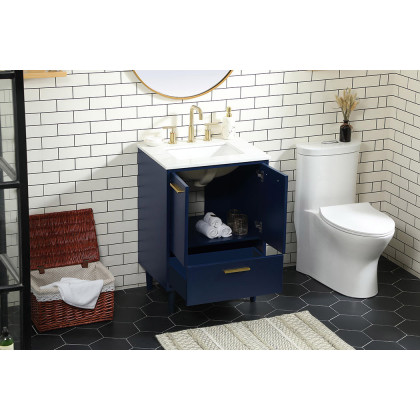Elegant Bathroom Vanity - Blue (VF47024MBL)