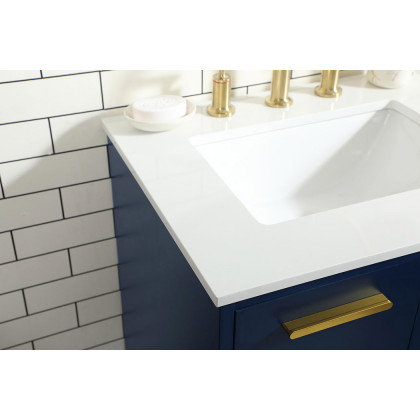 Elegant Bathroom Vanity - Blue (VF47024MBL)