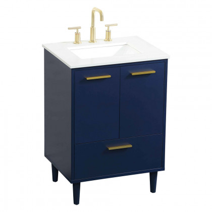 Elegant Bathroom Vanity - Blue (VF47024MBL)