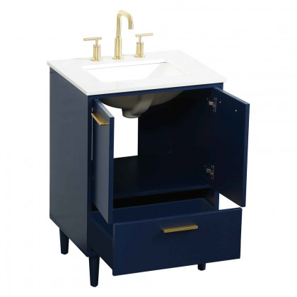 Elegant Bathroom Vanity - Blue (VF47024MBL)