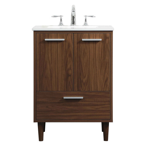 Elegant Bathroom Vanity - Walnut (VF47024MWT)