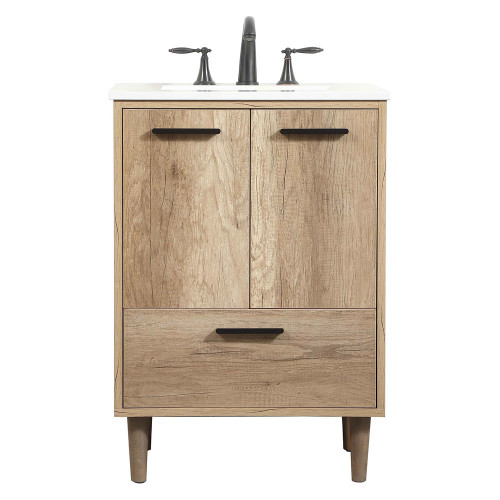 Elegant Bathroom Vanity - Natural Oak (VF47024NT)