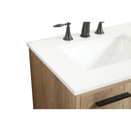 Elegant Bathroom Vanity - Natural Oak (VF47024NT)
