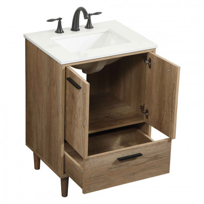 Elegant Bathroom Vanity - Natural Oak (VF47024NT)