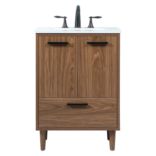 Elegant Bathroom Vanity - Walnut Brown (VF47024WB)