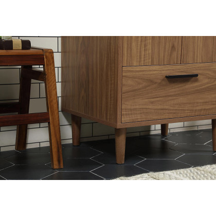 Elegant Bathroom Vanity - Walnut Brown (VF47024WB)