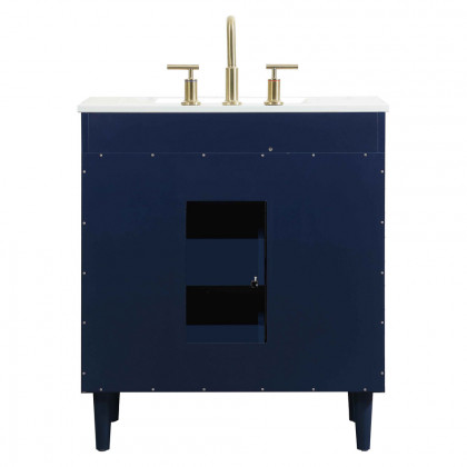 Elegant Bathroom Vanity - Blue (VF47030MBL)