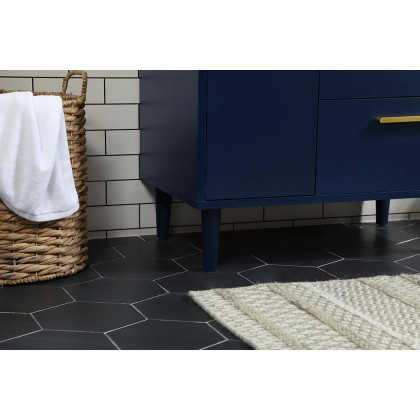 Elegant Bathroom Vanity - Blue (VF47030MBL)