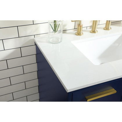 Elegant Bathroom Vanity - Blue (VF47030MBL)