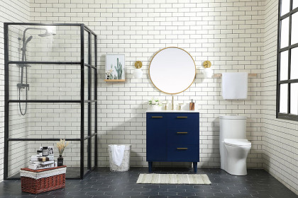 Elegant™ VF47030MBL-BS Bathroom Vanity - Blue