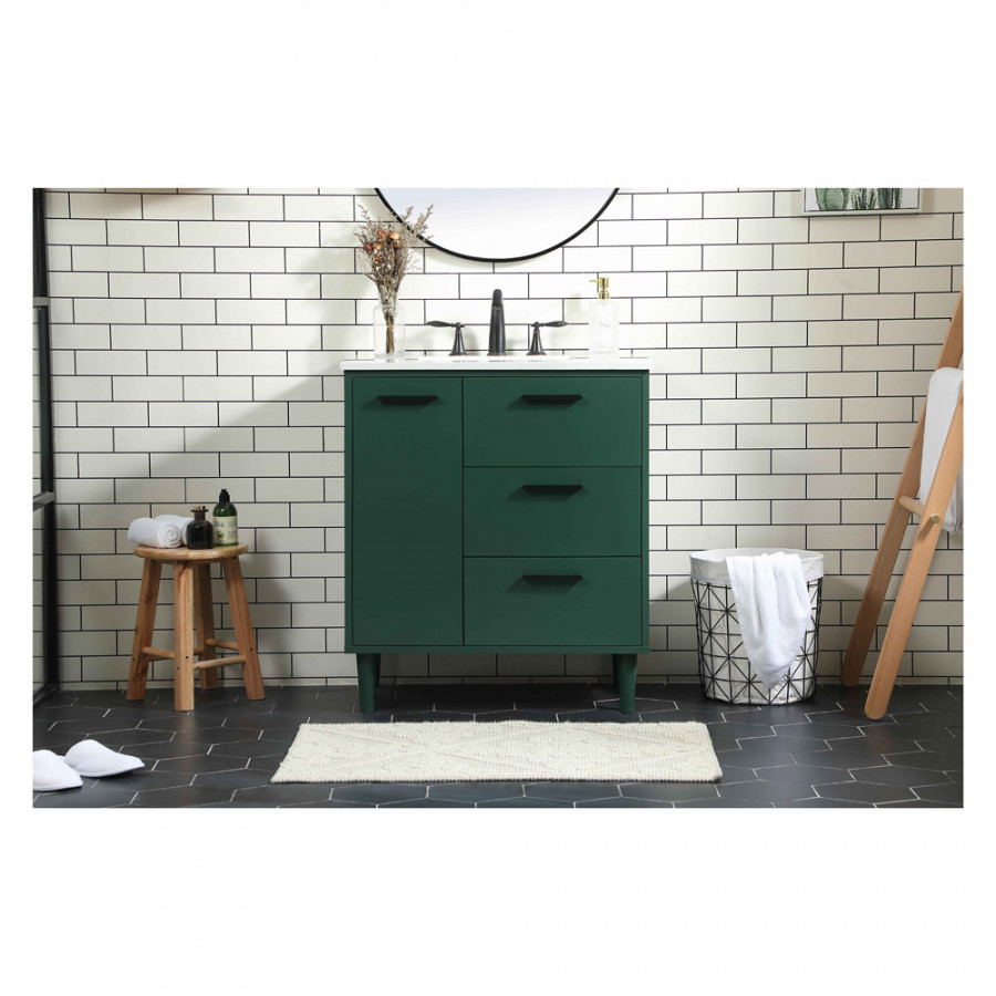 Elegant Bathroom Vanity - Green (VF47030MGN)