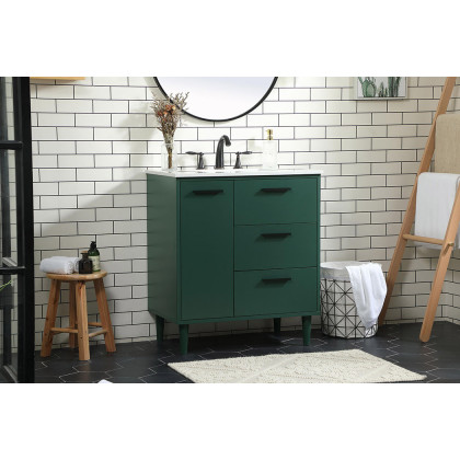 Elegant Bathroom Vanity - Green (VF47030MGN)