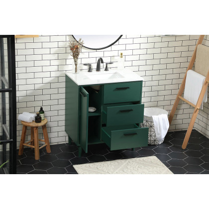 Elegant Bathroom Vanity - Green (VF47030MGN)