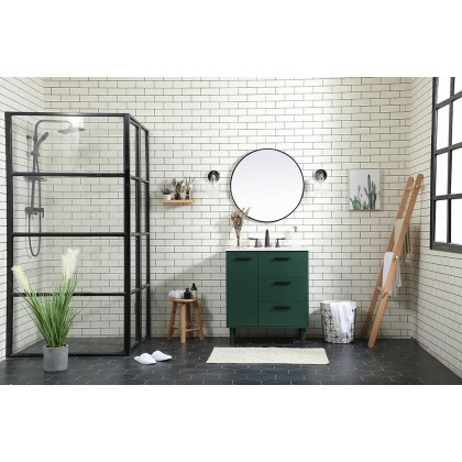 Elegant Bathroom Vanity - Green (VF47030MGN)