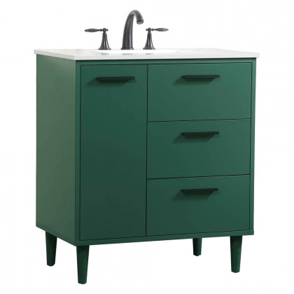 Elegant Bathroom Vanity - Green (VF47030MGN)