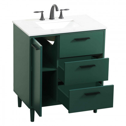 Elegant Bathroom Vanity - Green (VF47030MGN)