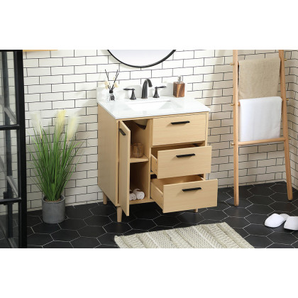 Elegant Bathroom Vanity - Maple (VF47030MMP-BS)