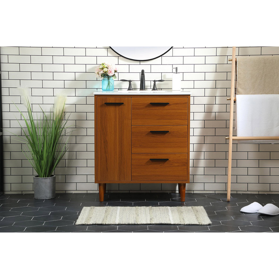 Elegant Bathroom Vanity - Teak (VF47030MTK)